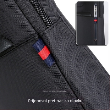 Yao Jie muška torba za prijenosno računalo, Oxford platno, zatvarač, trodijelni dizajn