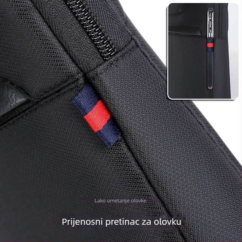 Yao Jie muška torba za prijenosno računalo, Oxford platno, zatvarač, trodijelni dizajn