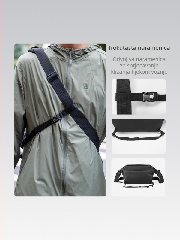 Marco Layden Muška ramenska torba — urbani stil, Oxford tkanina, poliester podstava, velika zapremina