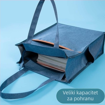 Torba za dokumente od oxford tkanine sa zatvaračem, marka Outstanding, visokoelastični Oxford materijal