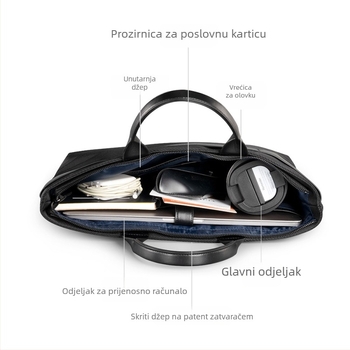 Kingsons KS3257W Muška poslovna torba, vodootporna, velike kapacitete, za prijenosno računalo