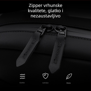 Muška torba preko ramena u stilu Business Elite, Oxford tkanina, poliester podstava, vodootporna, lagana, suho-mokro odjeljak, mogućnost proširenja, za poslovna putovanja