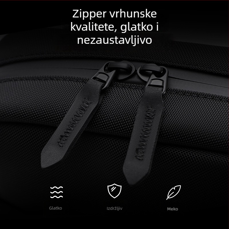 Muška torba preko ramena u stilu Business Elite, Oxford tkanina, poliester podstava, vodootporna, lagana, suho-mokro odjeljak, mogućnost proširenja, za poslovna putovanja