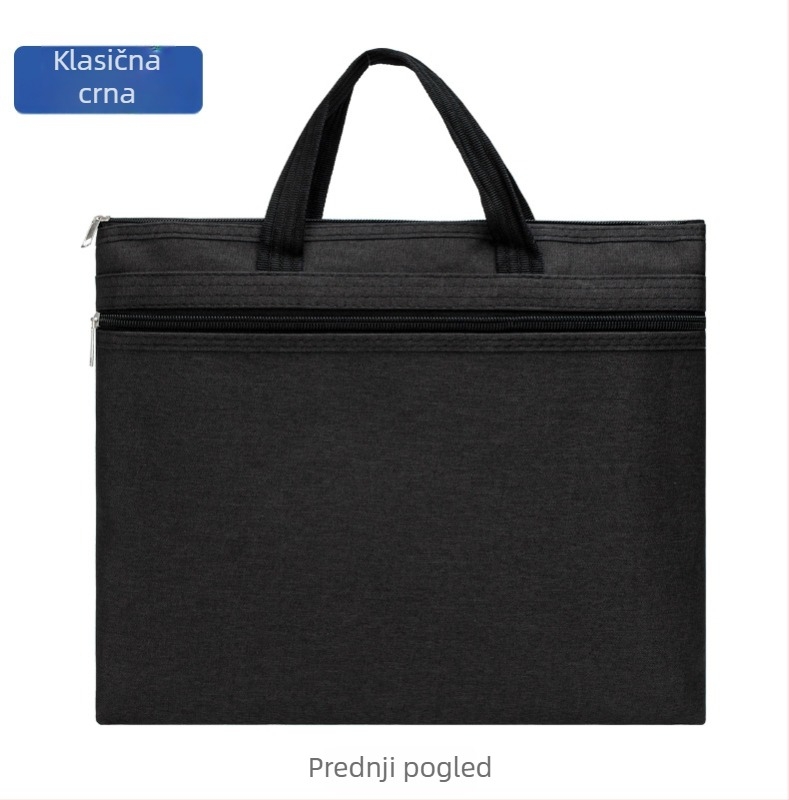 Torba za dokumente od Oxford tkanine sa zatvaračem – prijenosna poslovna torba, debljina 0,05, težina 0,3 kg