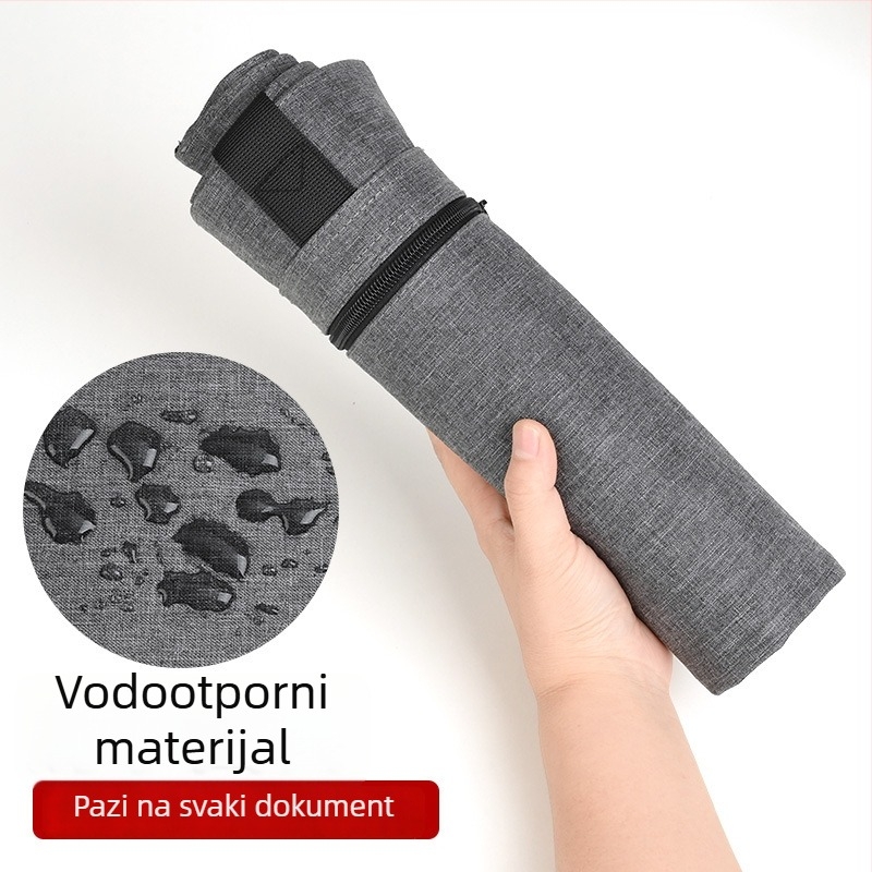 Dokument torba od Oxford platna, 14-inčna aktovka sa zatvaračem, velika kapaciteta, lagana