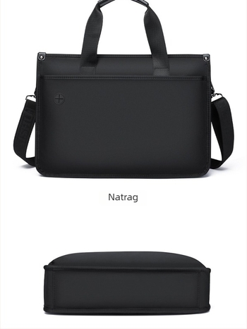 Poslovna torbica od vodootporne Oxford tkanine, velika zapremina s višeslojnim unutarnjim rasporedom, ultralak i otporan na habanje (Waterproof Oxford cloth; large capacity; multi-layer interior; ultralight; wear-resistant)