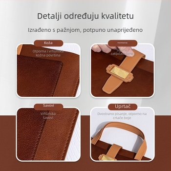 PU kožna A4 torba za dokumente - prijenosna poslovna torba s trodimenzionalnim dizajnom (Brand: Yicheng; Materijal: PU; Stil: Prijenosni; Oblik: Trodimenzionalni)