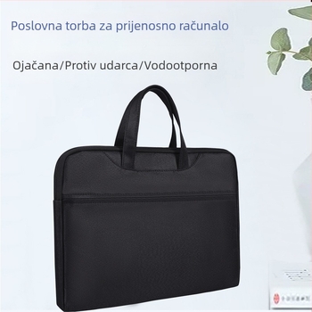 Muška poslovna aktovka za dokumente - Rich 8, vodootporno Oxford platno, zip zatvarač, nagnuti dizajn (Rich 8; vodootporno Oxford platno; zip zatvarač; nagnuti dizajn)