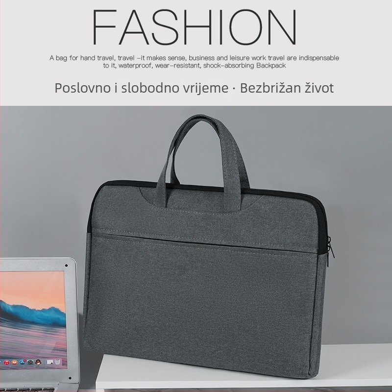 Muška poslovna aktovka za dokumente - Rich 8, vodootporno Oxford platno, zip zatvarač, nagnuti dizajn (Rich 8; vodootporno Oxford platno; zip zatvarač; nagnuti dizajn)