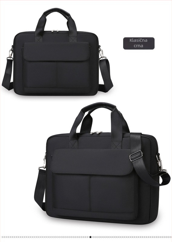 Torba za prijenosno računalo od Oxford platna, otporna na habanje i jednostavna za pohranu, urban minimalistički stil, podstava od poliestera, unisex