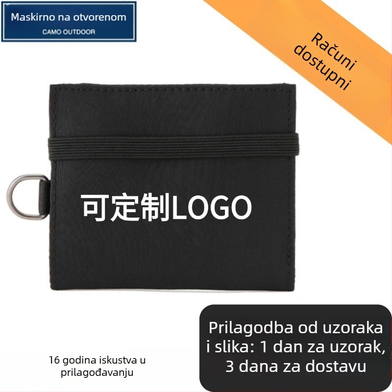 Muški putni novčanik za kovanice – vodootporan, otporan na habanje, proširiv, prozračan od poliestera