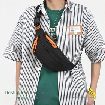 Muška crossbody torba od platna, vodootporna, podstava od poliester, urban stil