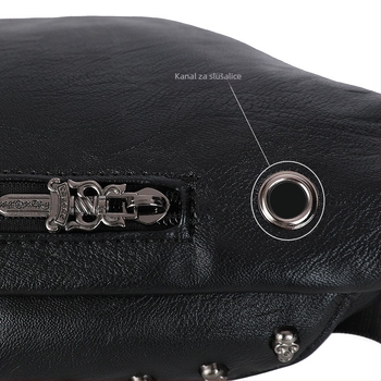 Muška PU kožna torbica za prsa, crossbody sa zatvaračem, oblik dumpling, model S3211#, jednofarbna, s jednom naramenicom, Zima 2021.