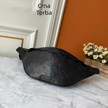 Muška torba za pojas - Prava koža, Prozračna i antibakterijska, Polyester podstava, Za svakodnevnu uporabu