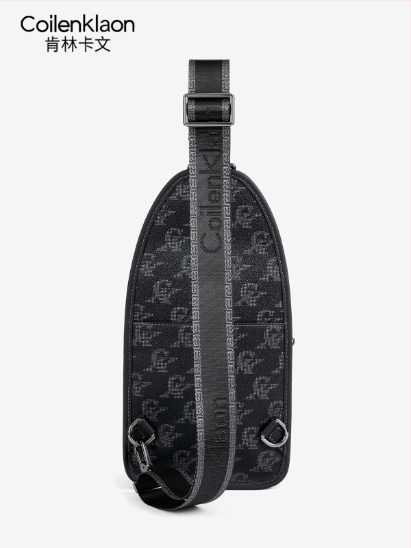 Muška torbica za prsa - street fashion, PVC materijal, Coilenklaon marka, crossbody dizajn, za slobodno vrijeme putovanja