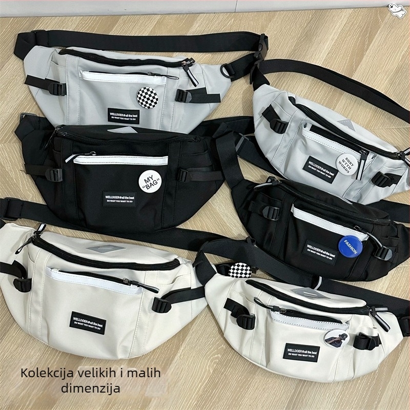 Muška najlonska torbica za pojas - ultra lagana, proširiva, olakšava teret, gradski stil