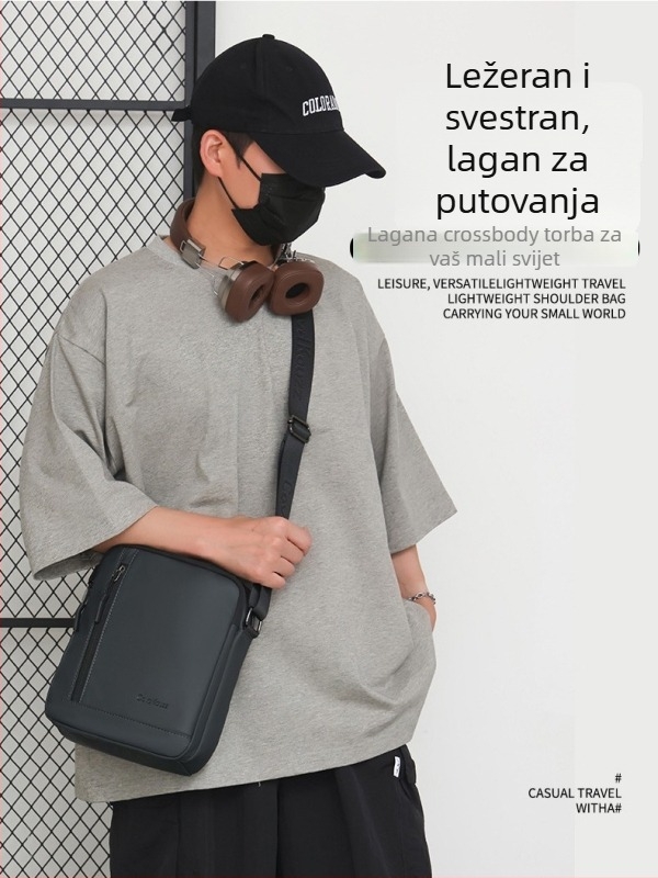 Muška crossbody torba za poslovna putovanja — Oxford tkanina, prozračna podstava od poliesteru