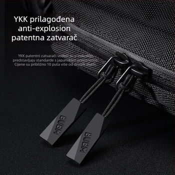 Bubm Muška crossbody torba – Casual stil, Materijal: 1050D Cordura Invista Ballistic Nylon, Vodootporna i otporna na habanje, Unutarnja podstava: Oxford tkanina s uzorkom nogometa