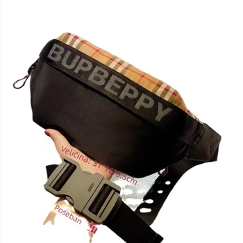 KING ARTHUR Muška torbica za prsa - Oxford platno, Karirani uzorak, Prozorčna i ultra lagana, Otporna na habanje, Crossbody
