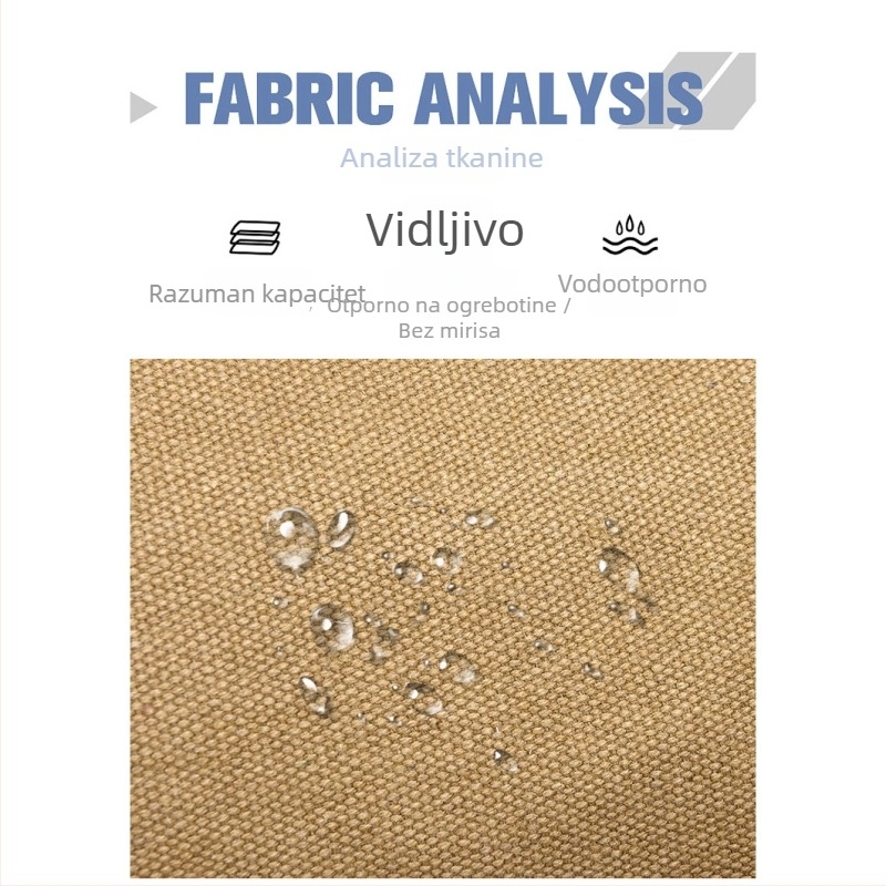 Platnena torbica za pojas s više pretinaca, unisex, kompatibilna s 8-inčnim prijenosnim računalom, lagana i izdržljiva