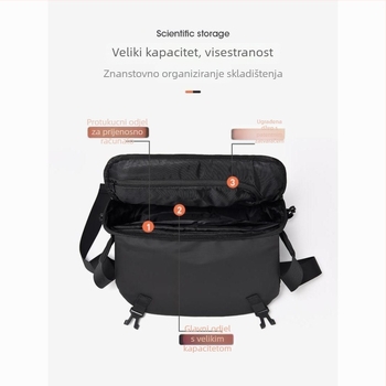 Muška PU crossbody torba sa Oxford podstavom, Fresh and Sweet stil, za slobodno vrijeme