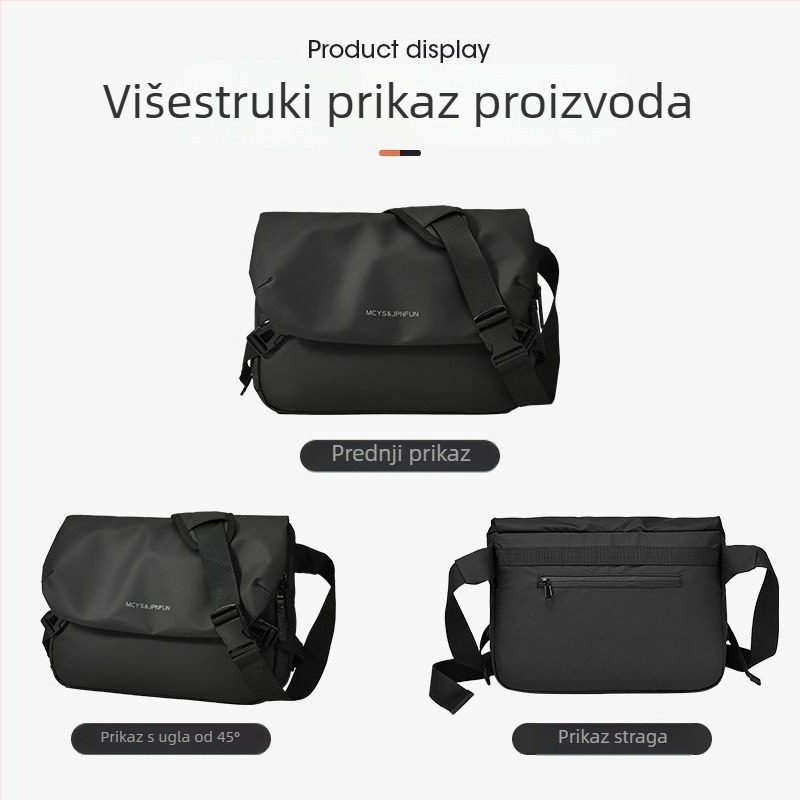 Muška PU crossbody torba sa Oxford podstavom, Fresh and Sweet stil, za slobodno vrijeme