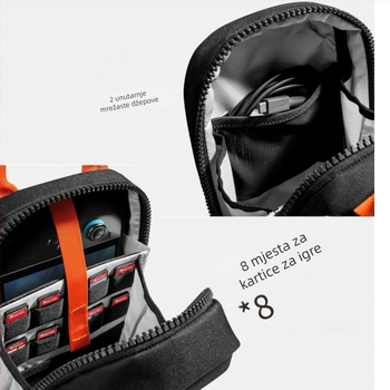 Crossbody torba, casual stil, od Oxford tkanine, u obliku jastuka, zatvaranje na zip, unutarnji džep sa zipom.