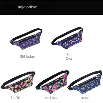 Muška pojasna torba, vodootporan Oxford materijal, pretinac sa zipom, gradski jednostavan stil, za slobodno vrijeme putovanja