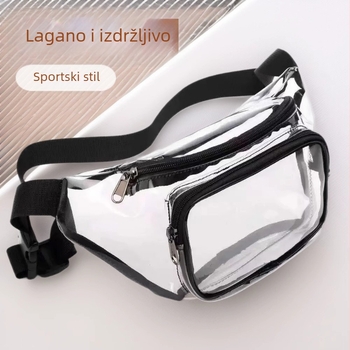 Tuesday PVC prozirna sportska torbica za kaiš, unisex, za vanjsku upotrebu