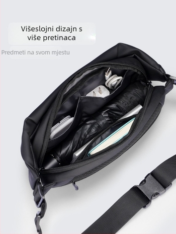 Muška crossbody torba za putovanja – Oxford platno, opušten stil, 8-inčni prijenosnik, Marco leden