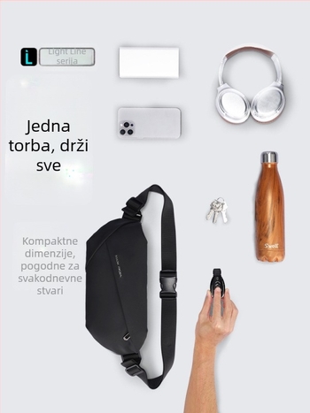 Muška crossbody torba za putovanja – Oxford platno, opušten stil, 8-inčni prijenosnik, Marco leden