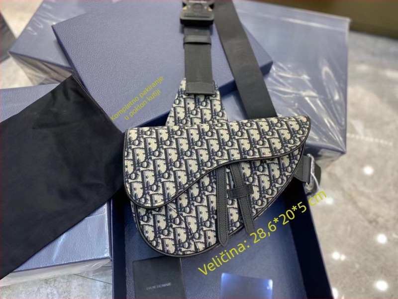 Muška torba za prsa od platna s jacquard izvezom – prozračna, otporna na habanje, proširiva