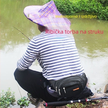 Muška pojasna torba: vodootporna, velika kapaciteta, poliester, Oxford podstava