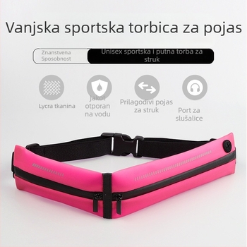 Sportska torba za struk, Lycra, prozračna, vodootporna, izuzetno lagana, unisex