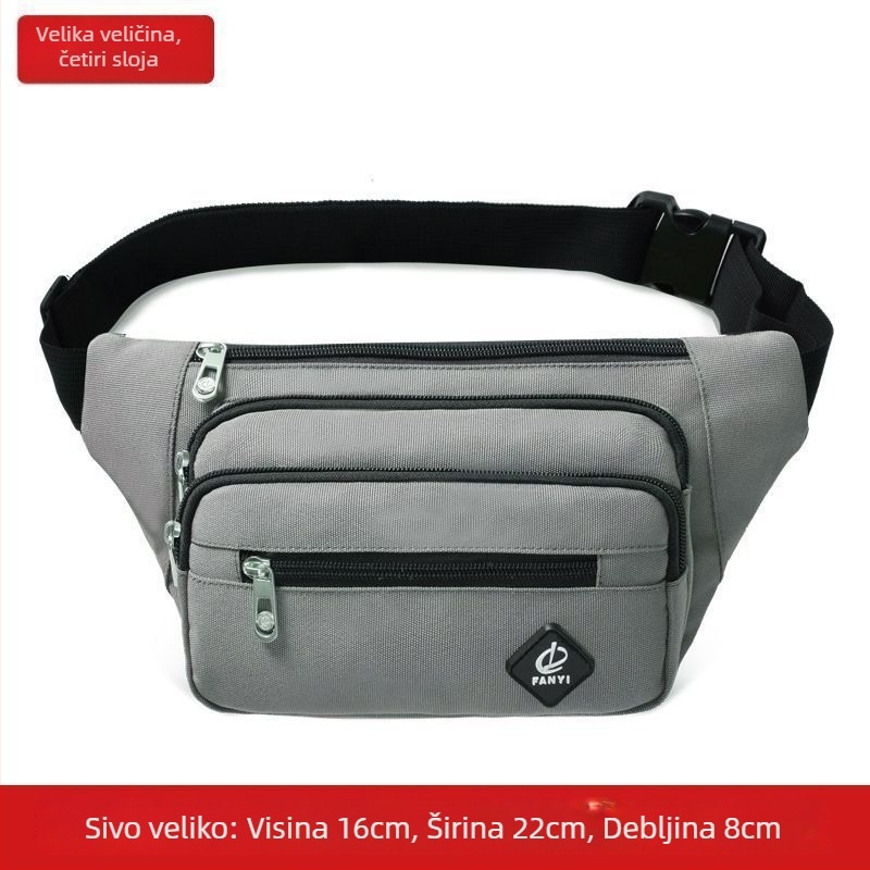 Unisex pojas torba s PU materijalom, prozračna i vodootporna, džep za uređaj, cross-body dizajn