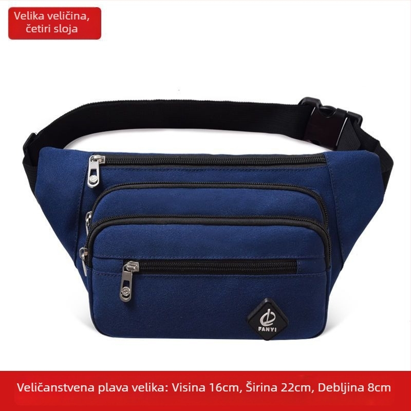 Unisex pojas torba s PU materijalom, prozračna i vodootporna, džep za uređaj, cross-body dizajn