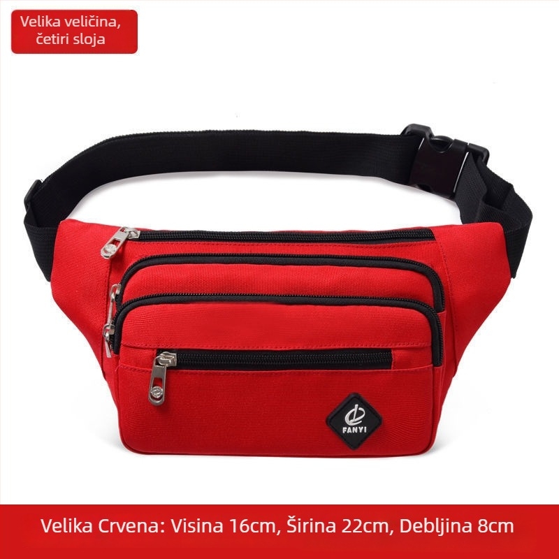 Unisex pojas torba s PU materijalom, prozračna i vodootporna, džep za uređaj, cross-body dizajn