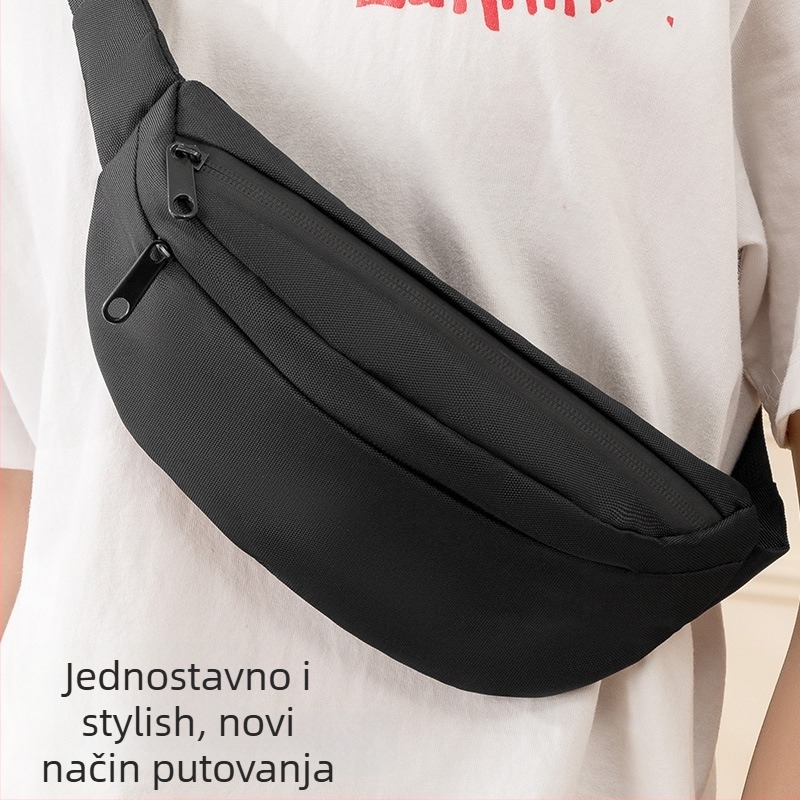 Qianrun sportska pojasna torba, PU, vodootporna, ultra lagana, unisex, za vanjske sportove