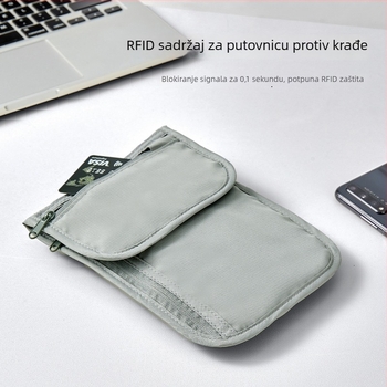 Torba za putovnicu s RFID zaštitom, vodootporna, za nošenje preko struka (crossbody), za putovanja