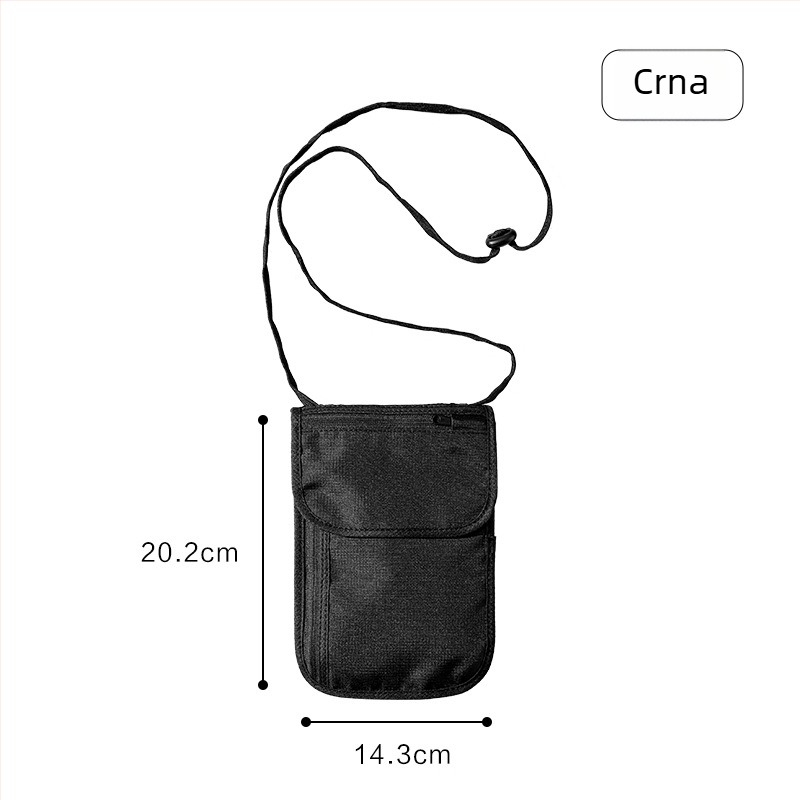 Torba za putovnicu s RFID zaštitom, vodootporna, za nošenje preko struka (crossbody), za putovanja