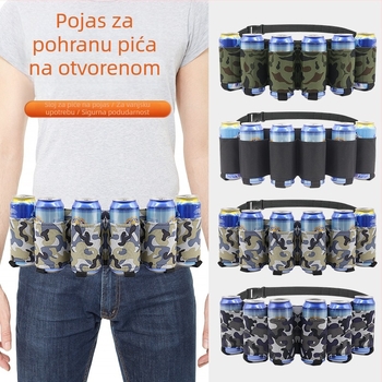 Sportska torbica za struk — ultra lagana Oxford tkanina, proširivi dizajn, kapacitet 6 boca