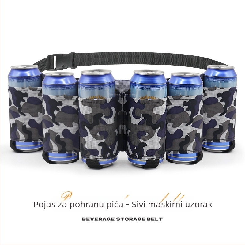 Sportska torbica za struk — ultra lagana Oxford tkanina, proširivi dizajn, kapacitet 6 boca