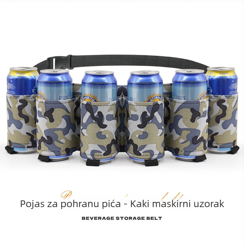 Sportska torbica za struk — ultra lagana Oxford tkanina, proširivi dizajn, kapacitet 6 boca