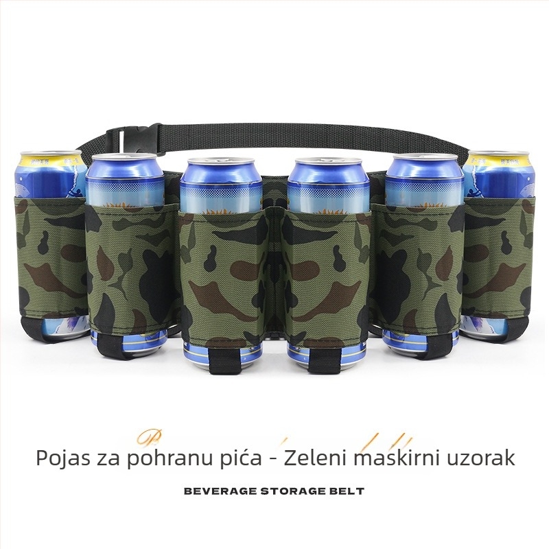 Sportska torbica za struk — ultra lagana Oxford tkanina, proširivi dizajn, kapacitet 6 boca