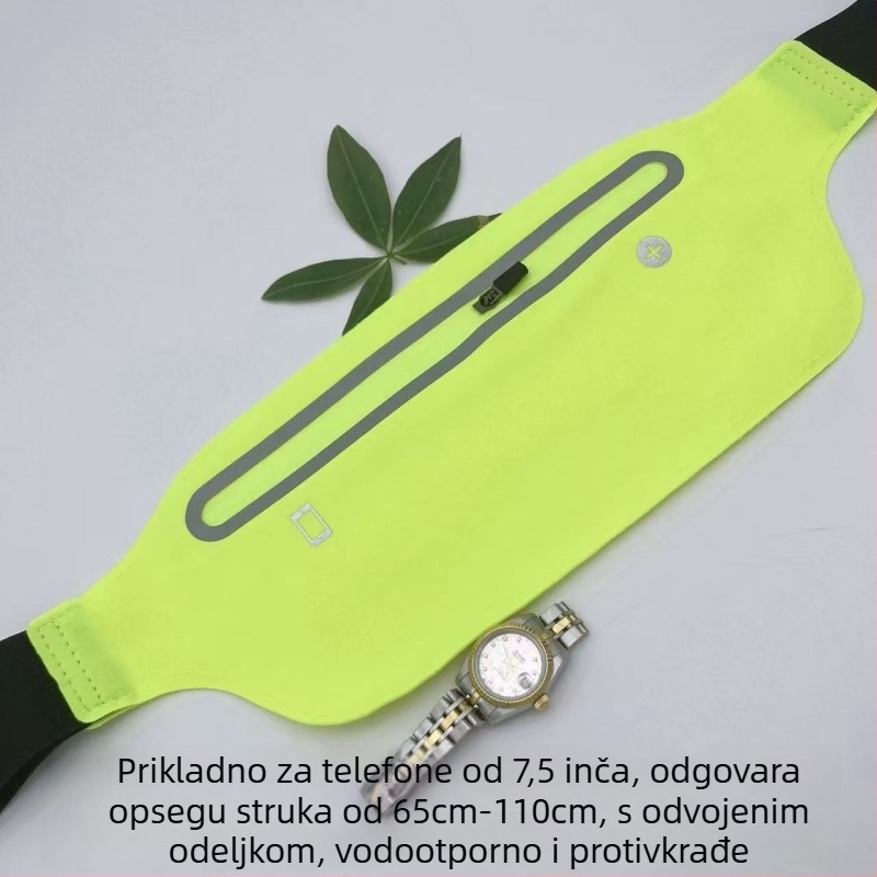 Sportska torbica za struk, najlon, protiv krađe, lagana, vodootporna, unisex