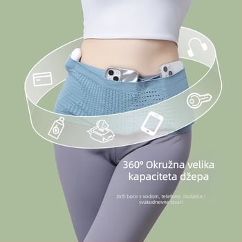 Pojas za trčanje - Unisex, prozračan bezšivni pleteni materijal, poliester, vanjski sportovi, street fashion (jednobojni)