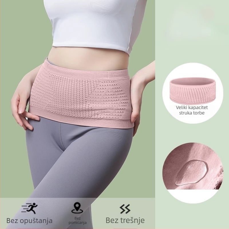 Pojas za trčanje - Unisex, prozračan bezšivni pleteni materijal, poliester, vanjski sportovi, street fashion (jednobojni)