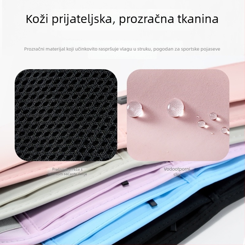 Unisex pojas za trčanje od najlona, za vanjske sportove, proljeće 2025, podstava od poliestera