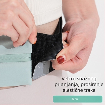 Sportska torbica za struk (unisex) - poliester, vodootporna, ultralagana, proširiva, smanjuje teret