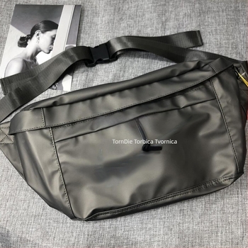 Muška kaiš torbica s uličnim stilom, PU koža, crossbody na jedno rame, model N60, najlonska podstava